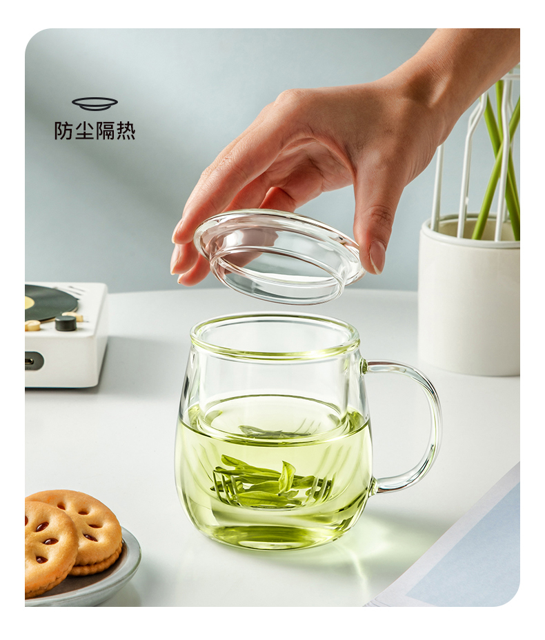 透明玻璃水杯泡茶杯