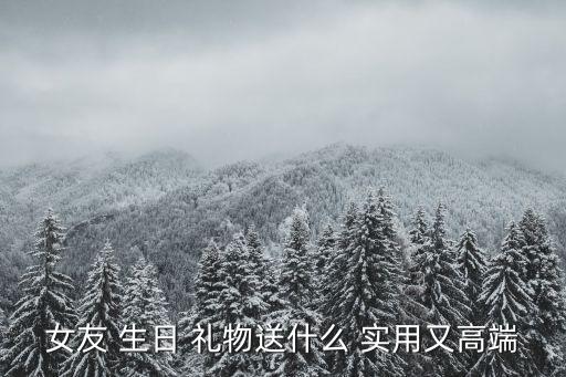 女友 生日 礼物送什么 实用又高端