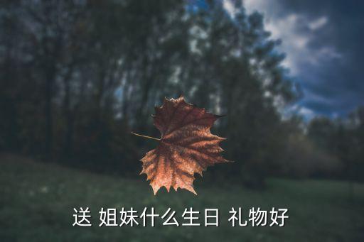 送 姐妹什么生日 礼物好