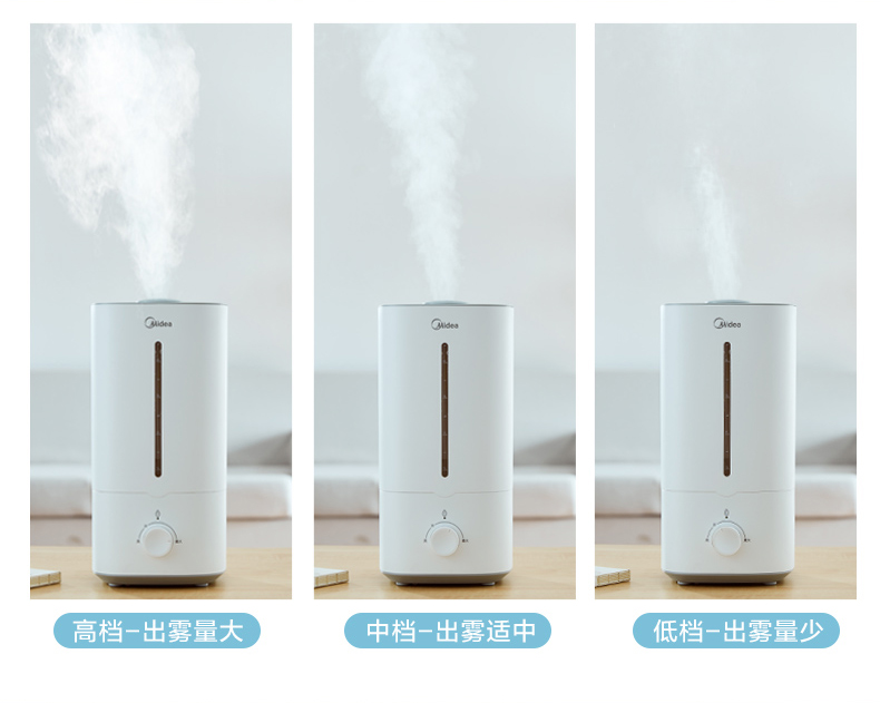 美的加湿器4.5L抗菌家用小型净化空气加湿器(图11)