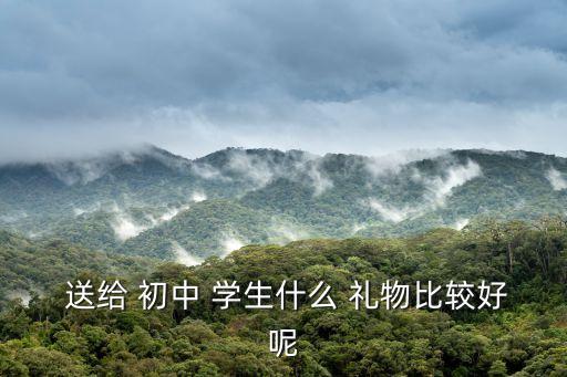  送给 初中 学生什么 礼物比较好呢
