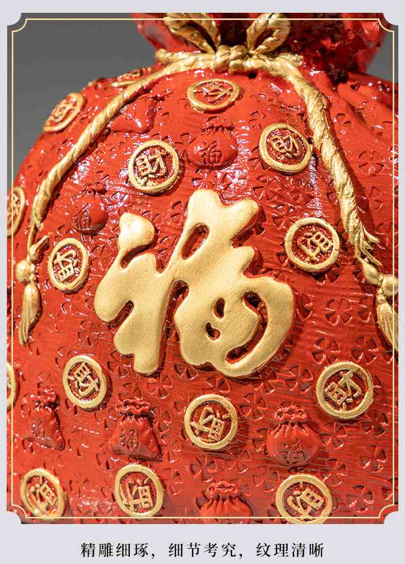 葫芦黄铜摆件福绿喜报全铜装饰品