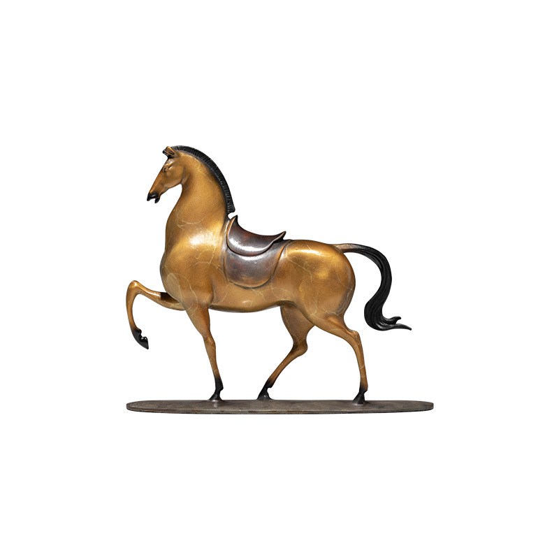 黄铜马摆件马上金安开业庆典赠礼品