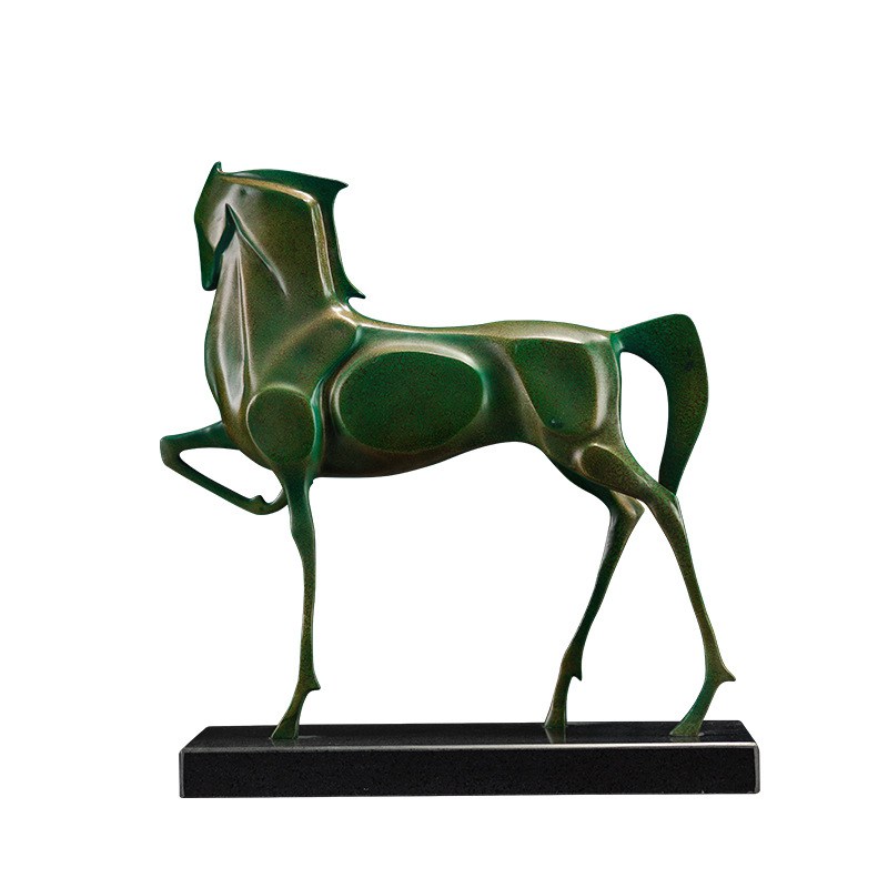 抽象骏马黄铜雕塑