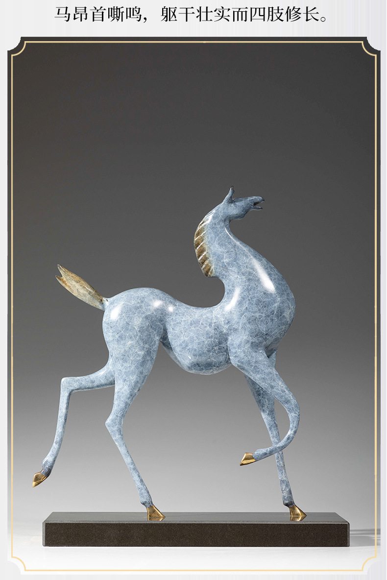 西方瘦马黄铜摆件10.jpg