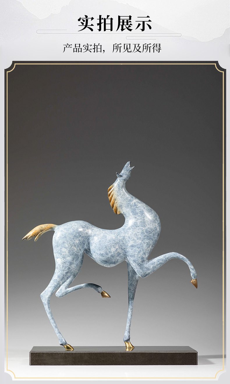 西方瘦马黄铜摆件9.jpg