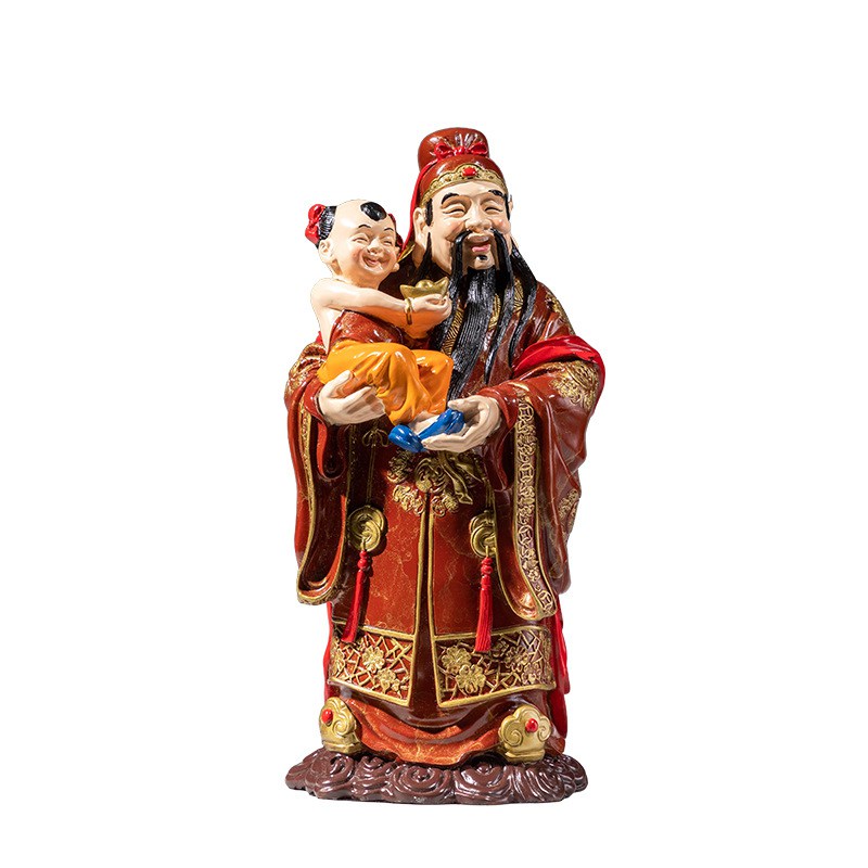 福星公黄铜佛像摆件