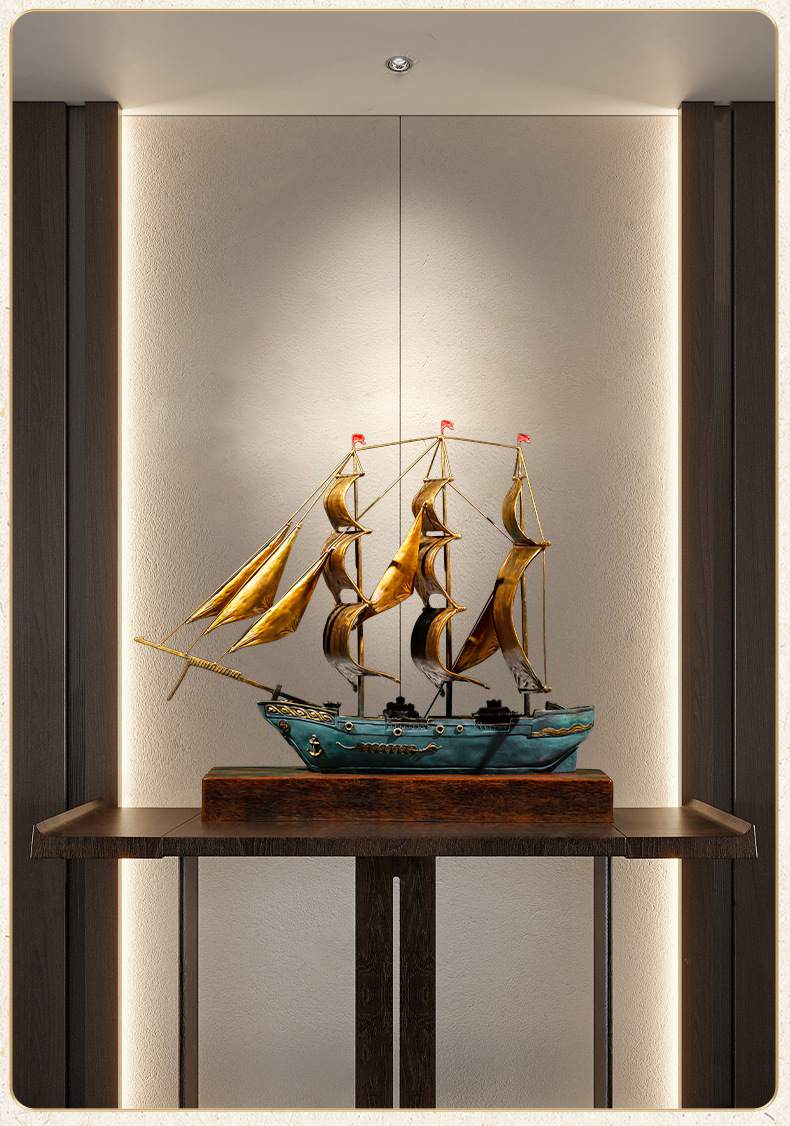 一帆风顺帆船铜摆件4.jpg