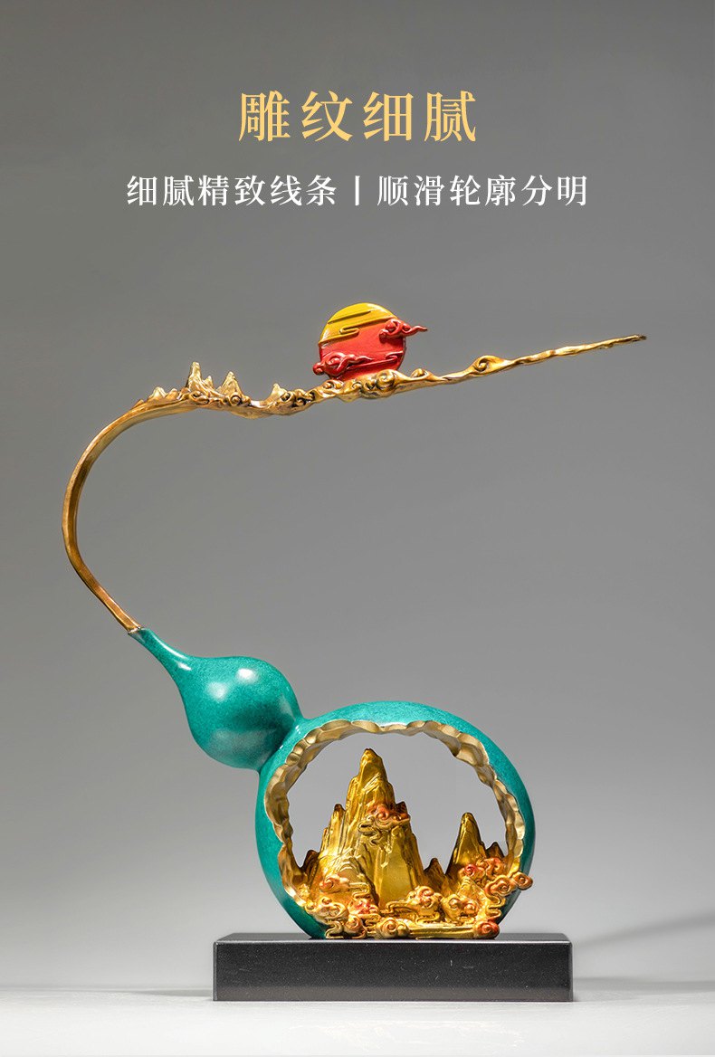 福星高照葫芦创意铜摆件8.jpg