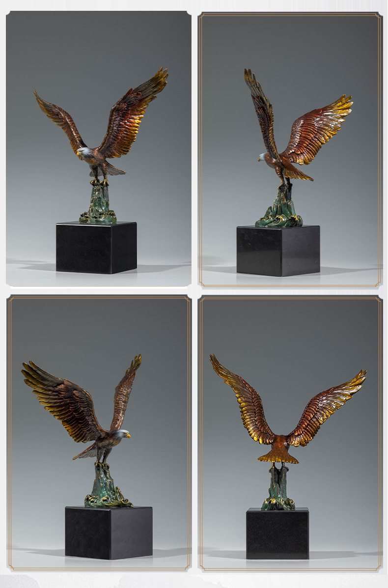 大鹏展翅老鹰黄铜摆件9.jpg