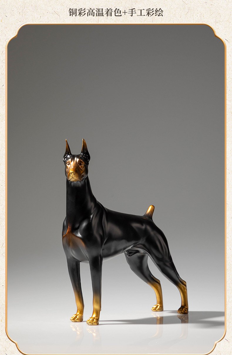 站立杜宾犬黄铜狗工艺品摆件12.jpg