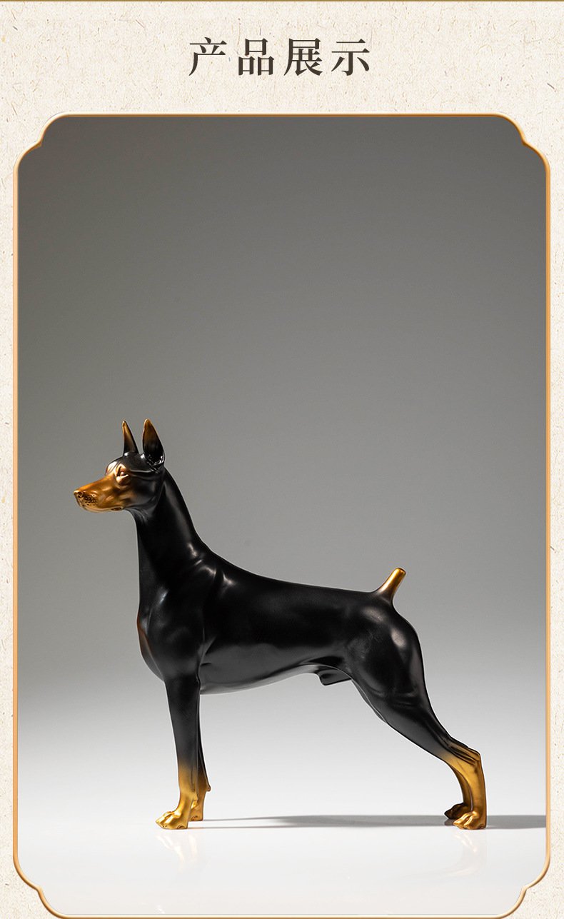 站立杜宾犬黄铜狗工艺品摆件5.jpg